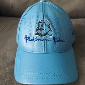 Leather baseball cap